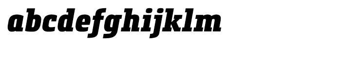 Metronic Slab Narrow Black Italic Font LOWERCASE