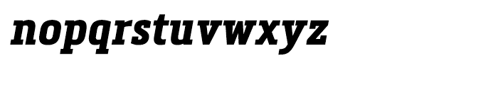 Metronic Slab Narrow Bold Italic Font LOWERCASE