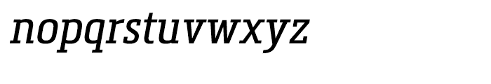 Metronic Slab Narrow Italic Font LOWERCASE