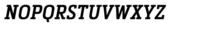 Metronic Slab Narrow SemiBold Italic Font UPPERCASE
