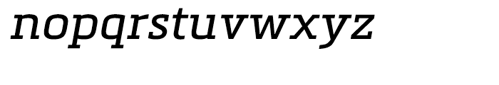 Metronic Slab Pro Regular Italic Font LOWERCASE