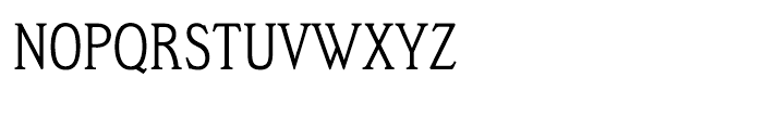 Meyer Two Condensed Font UPPERCASE