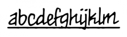MeanStreets UL BB Regular Font LOWERCASE