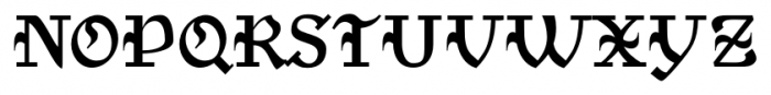 MedievalGunslinger Regular Font UPPERCASE