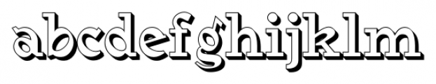 MedievalGunslinger Shadow Font LOWERCASE