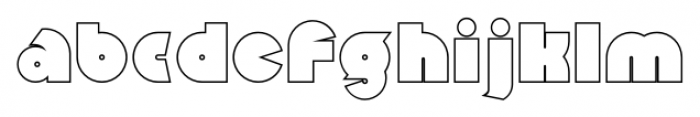 Mekon Outline Alt Font LOWERCASE