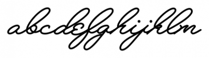 Melay Script Regular Font LOWERCASE