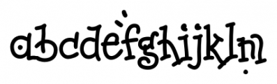 Melissa Regular Font LOWERCASE