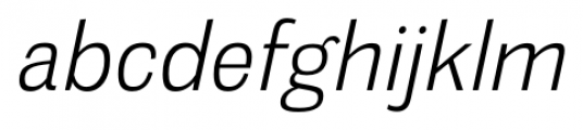 Meloche Light Italic Font LOWERCASE