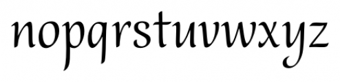 Melody Regular Font LOWERCASE