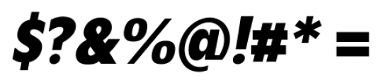 Mensa Condensed Semibold Italic Font OTHER CHARS