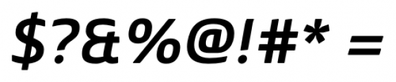 Mentone SemiBold Italic Font OTHER CHARS