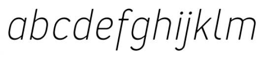 Merlo Light Italic Font LOWERCASE