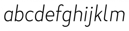 Merlo Neue Extra Light Italic Font LOWERCASE