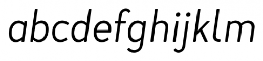 Merlo Neue Light Italic Font LOWERCASE