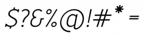 Merlo Round Serif Italic Font OTHER CHARS