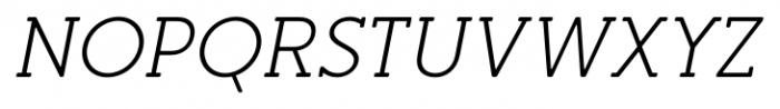 Merlo Round Serif Italic Font UPPERCASE