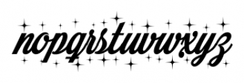 Merry Christmas Star Font LOWERCASE