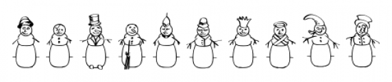 Merry Snowmen Regular Font OTHER CHARS