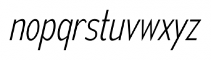 Mesmerize Condensed Extra Light Italic Font LOWERCASE