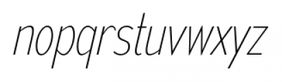 Mesmerize Condensed Ultra Light Italic Font LOWERCASE