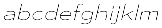 Mesmerize Expanded Ultra Light Italic Font LOWERCASE