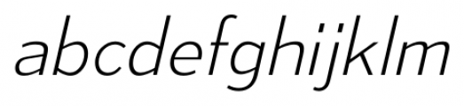 Mesmerize Extra Light Italic Font LOWERCASE