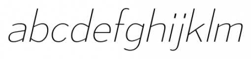 Mesmerize Ultra Light Italic Font LOWERCASE