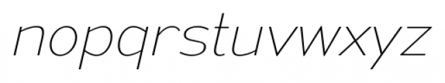 Mesmerize Ultra Light Italic Font LOWERCASE