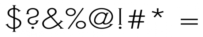 Metra Serif LightCaps Font OTHER CHARS