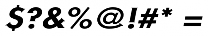 Metra Serif MediumOblique Font OTHER CHARS