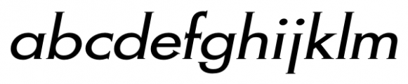 Metra Serif Oblique Font LOWERCASE