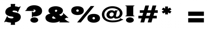 Metra Serif XtraBold Font OTHER CHARS