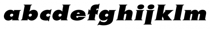 Metra Serif XtraBoldOblique Font LOWERCASE