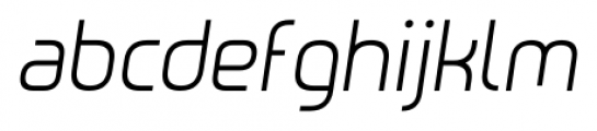 Metrica Light Italic Font LOWERCASE
