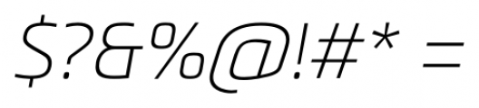 Metronic Pro Air Italic Font OTHER CHARS