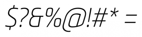 Metronic Pro Condensed Air Italic Font OTHER CHARS