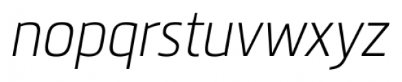 Metronic Pro Condensed Air Italic Font LOWERCASE