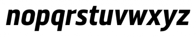 Metronic Pro Condensed Bold Italic Font LOWERCASE