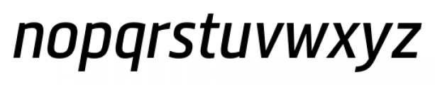 Metronic Pro Condensed Italic Font LOWERCASE