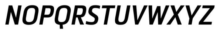 Metronic Pro Condensed Semi Bold Italic Font UPPERCASE