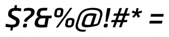 Metronic Pro Semi Bold Italic Font OTHER CHARS
