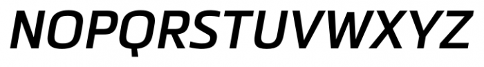 Metronic Pro Semi Bold Italic Font UPPERCASE
