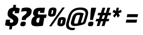 Metronic Slab Narrow Black Italic Font OTHER CHARS