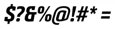 Metronic Slab Narrow Bold Italic Font OTHER CHARS