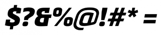 Metronic Slab Pro Black italic Font OTHER CHARS