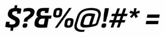 Metronic Slab Pro Bold italic Font OTHER CHARS