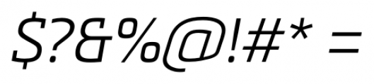 Metronic Slab Pro Light italic Font OTHER CHARS