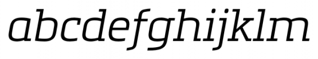 Metronic Slab Pro Light italic Font LOWERCASE