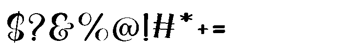 Meadow Villager Club Serif Regular Font OTHER CHARS
